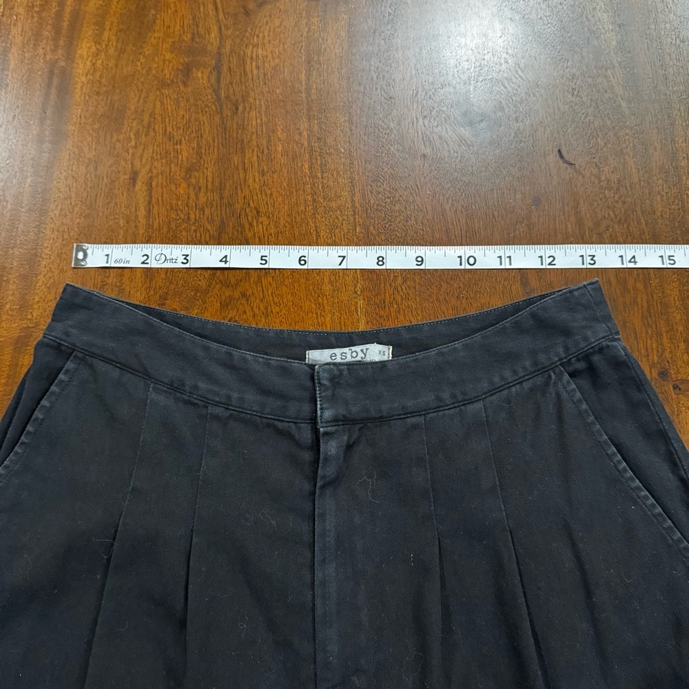 Esby Apparel Basin High Waist Pants Black Pleated Size XS - Picture 8 of 10